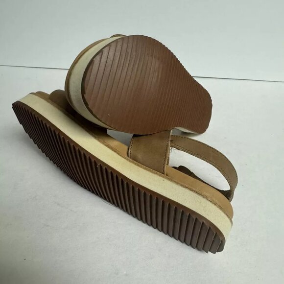 Nisolo Womens Go To Flatform Sandal Almond Size 6.5 M